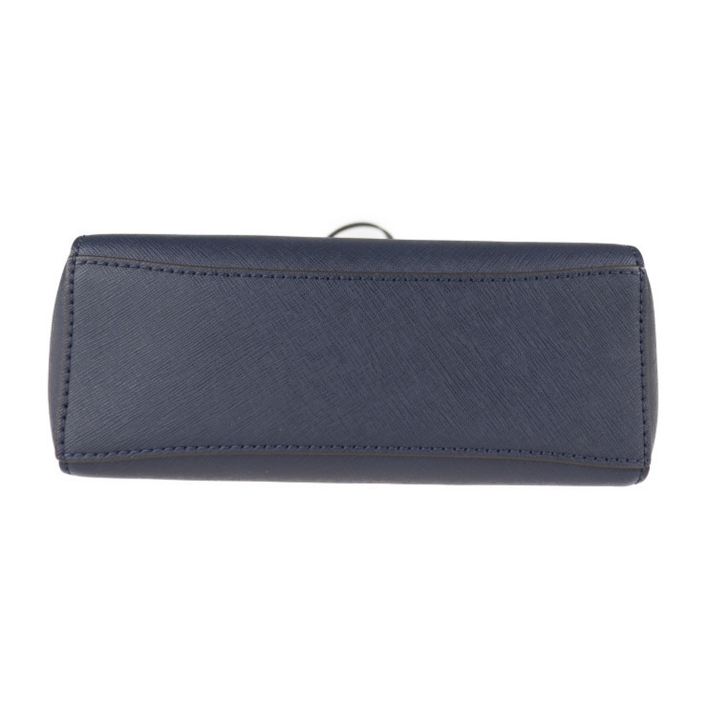 Michael Kors Hamilton Traveler Medium Shoulder Bag 35F7GHXM2L PVC Navy Cadena - Picture 4 of 9